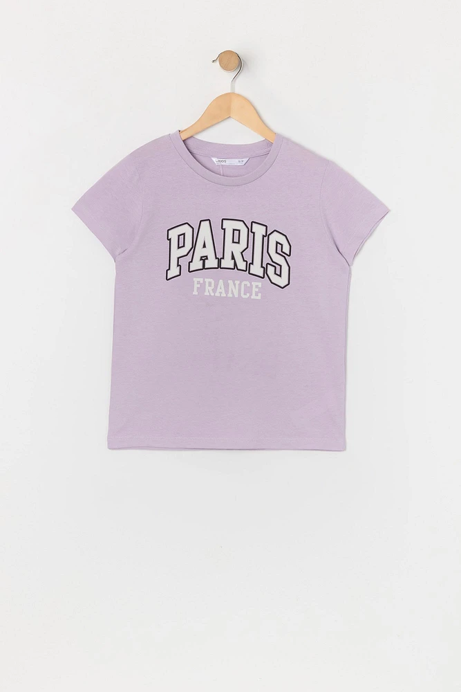 Girls Paris Graphic T-Shirt