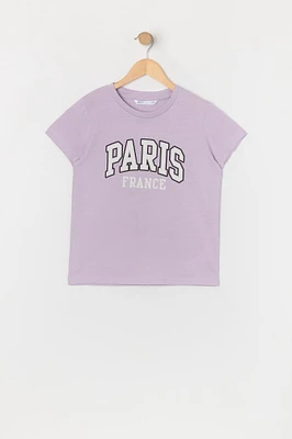 T-shirt Ã  imprimÃ© Paris pour fille