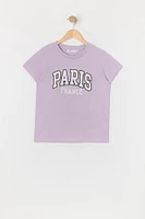 Girls Paris Graphic T-Shirt