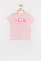 T-shirt à imprimé Malibu pour fille