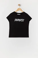 Girls Dramatic Graphic T-Shirt