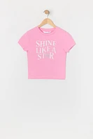 Girls Rhinestone Star T-Shirt