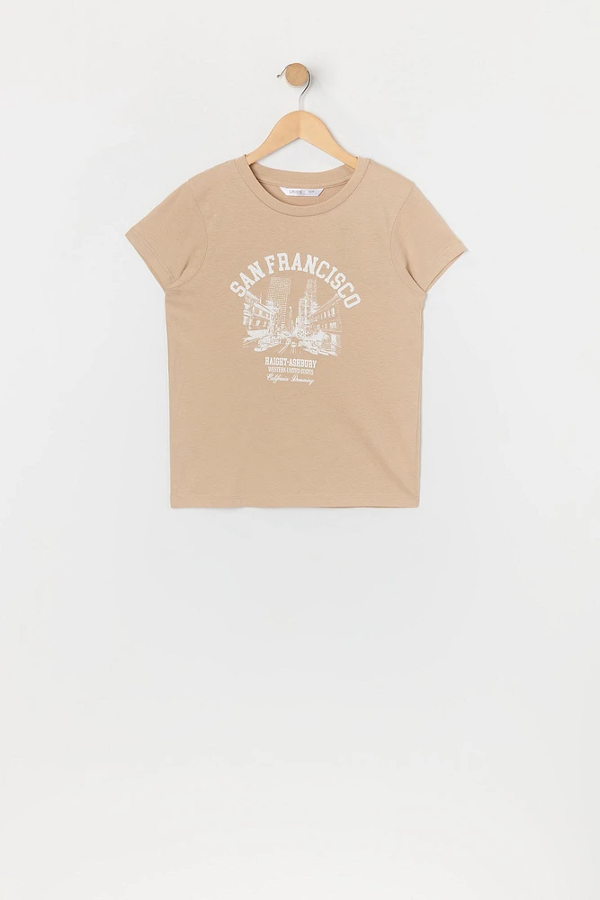 T-shirt à imprimé San Francisco pour fille