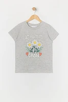 Girls Positivity Graphic T-Shirt
