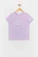 T-shirt à imprimé Life is Sweet pour fille