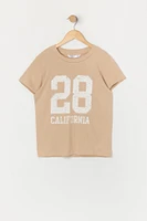 T-shirt à imprimé 28 California pour fille