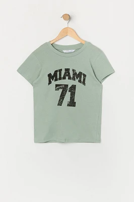 T-shirt à imprimé Miami 71 pour fille