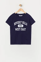 T-shirt à imprimé Beverly Hills West Coast pour fille