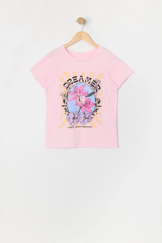 T-shirt à imprimé Dreamer pour fille