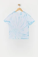 Girls Explore Nature Graphic Tie Dye T-Shirt