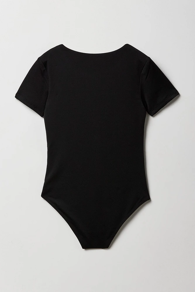 Girls Short Sleeve Bodysuit