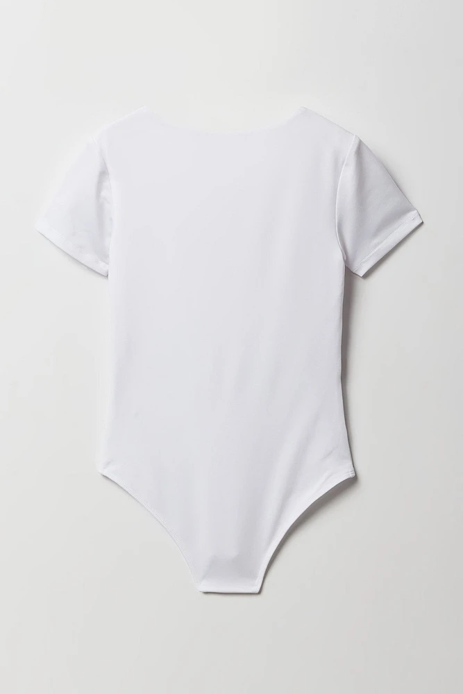 Maillot à manches courtes pour fille