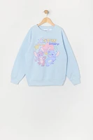 Girls Stitch and Angel Star Stuff Graphic Fleece Sweatshirt