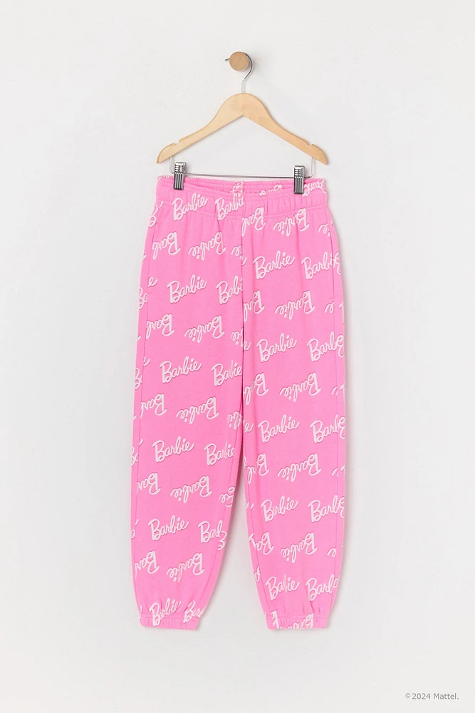 Barbie™ Girls Printed Fleece Jogger