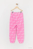 Barbie™ Girls Printed Fleece Jogger