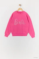 Barbie™ Girls Rhinestone Fleece Sweatshirt