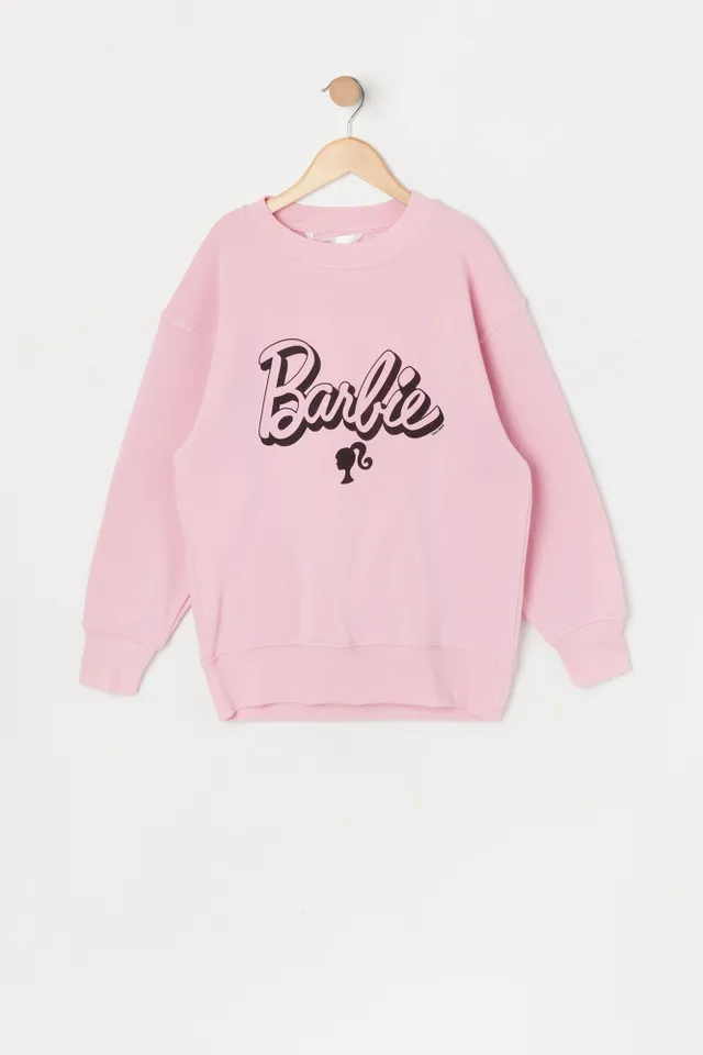 Urban Kids Barbie™ Girls Graphic Fleece Sweatshirt