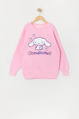 Girls Cinnamoroll Graphic Fleece Sweatshirt