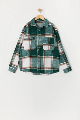 Boys Plaid Shacket