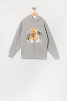 Boys Keep Busy Bear Fleece Hoodie