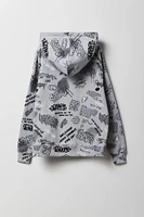 Kids Graffiti Skate Print Fleece Hoodie