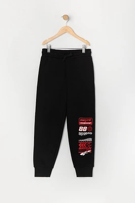 Boys Racing Graphic Fleece Jogger