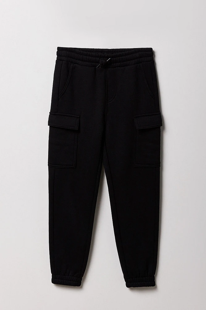 Boys Classic Fleece Cargo Jogger