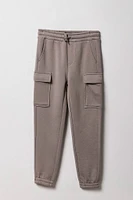 Jogger cargo en molleton classique pour garçon