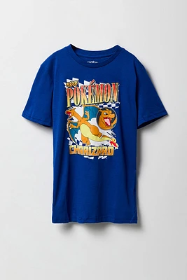 T-shirt à imprimé Charizard pour garçon