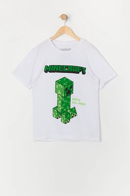 T-shirt à imprimé Minecraft pour garçon