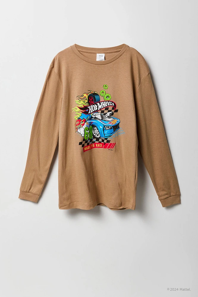 Hot Wheelsâ¢ Boys Graphic Long Sleeve Top