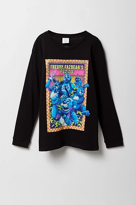 Boys Freddy's Pizza Graphic Long Sleeve Top