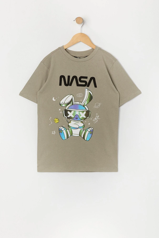 T-shirt à imprimé NASA Space Bunny pour garçon