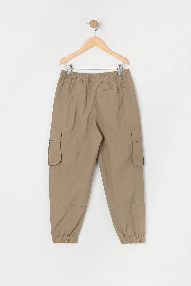 Boys Nylon Cargo Jogger