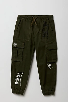Boys Graffiti Graphic Cargo Jogger