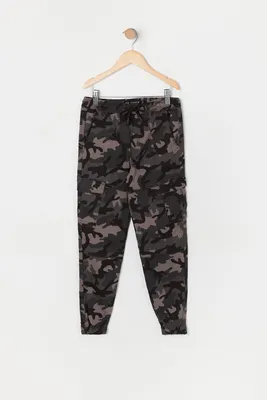 Boys Camo Cargo Jogger