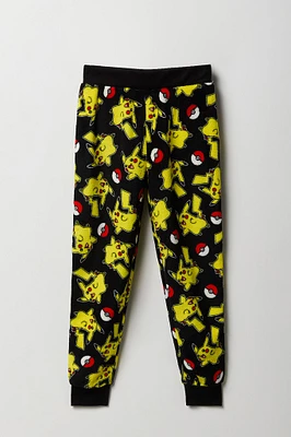 Pantalon de pyjama en peluche Ã  imprimÃ© Pokemon pour garÃ§on