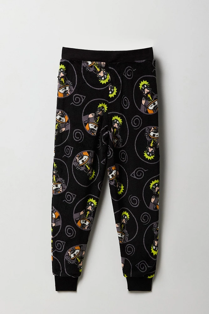 Pantalon de pyjama en peluche Ã  imprimÃ© Naruto pour garÃ§on