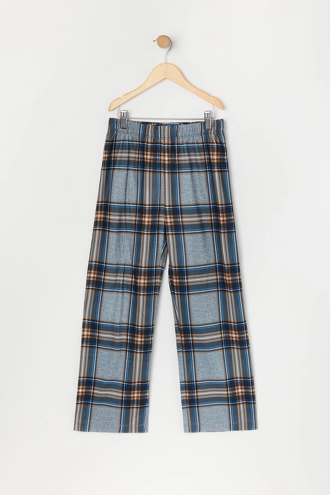 Pantalon de pyjama à carreaux pour garçons