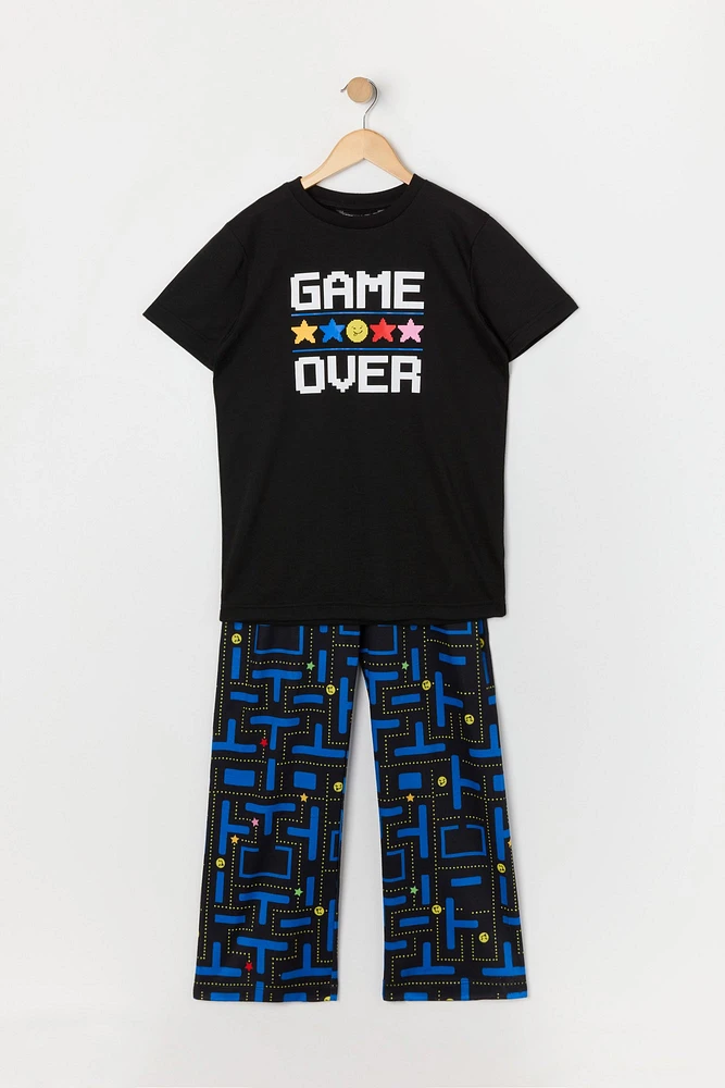 Ensemble pyjama à imprimé Game Over pour garçon