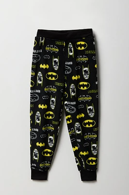 Pantalon de pyjama en peluche à imprimé Batman pour garçon