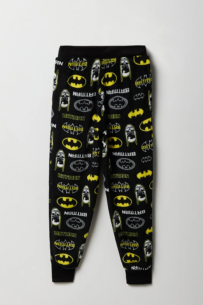 Pantalon de pyjama en peluche Ã  imprimÃ© Batman pour garÃ§on