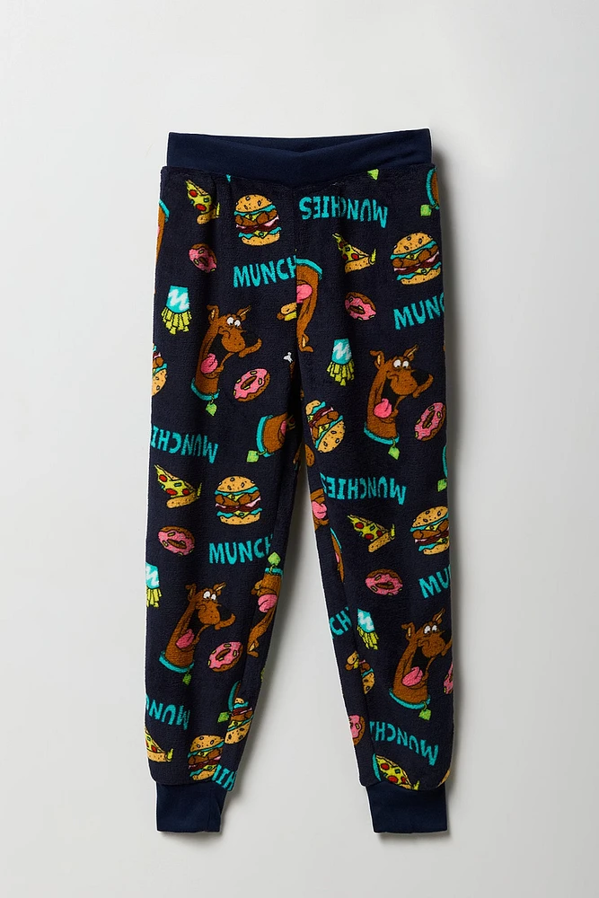 Pantalon de pyjama en peluche à imprimé Scooby Doo pour garçon