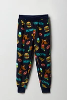 Pantalon de pyjama en peluche à imprimé Scooby Doo pour garçon