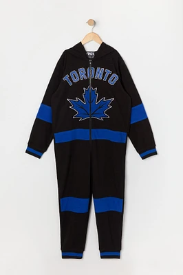 Combinaison en peluche à imprimé Toronto Maple Leafs pour jeune