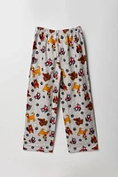 Ensemble pyjama Pyjamas de famille à imprimé Furry Friends en flanelle pour jeune