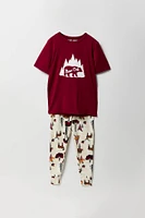 Ensemble pyjama Bear Cub Pyjamas de famille à imprimé pour jeune