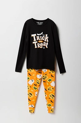 Ensemble-pyjama deux pièces pour la famille à imprimé Trick or Treat jeunes