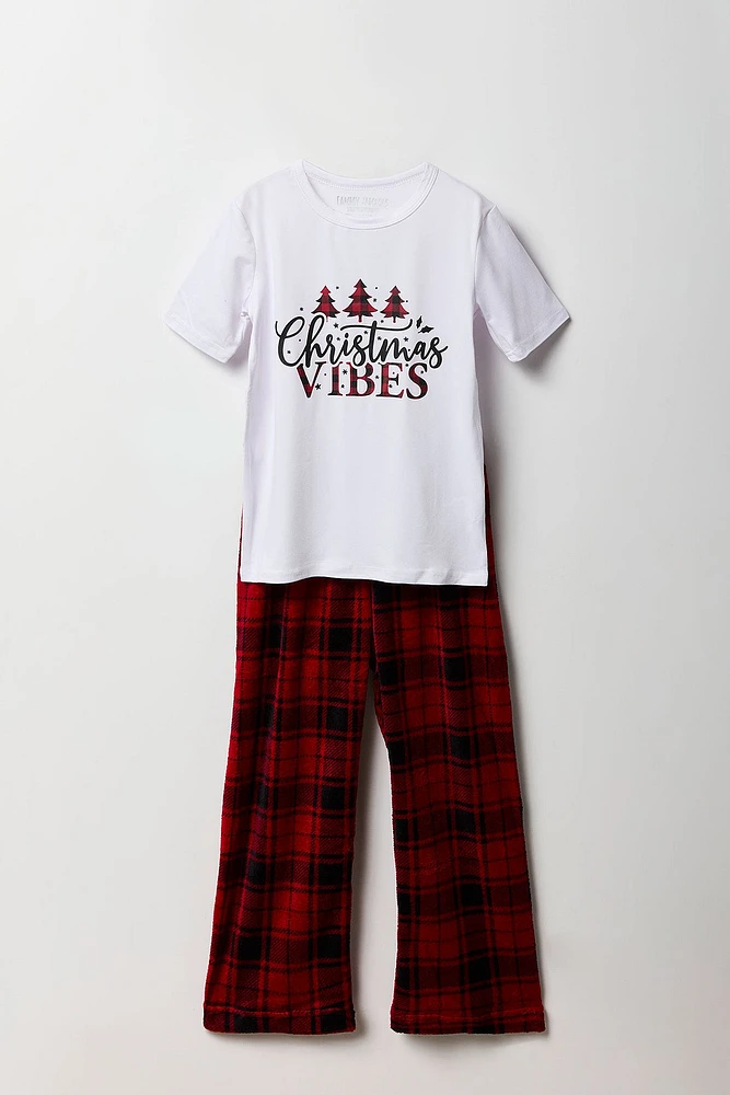 Ensemble pyjama Pyjamas de famille Joyeux Noël pour jeune