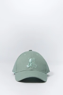 Boys Bear Embroidered Baseball Hat